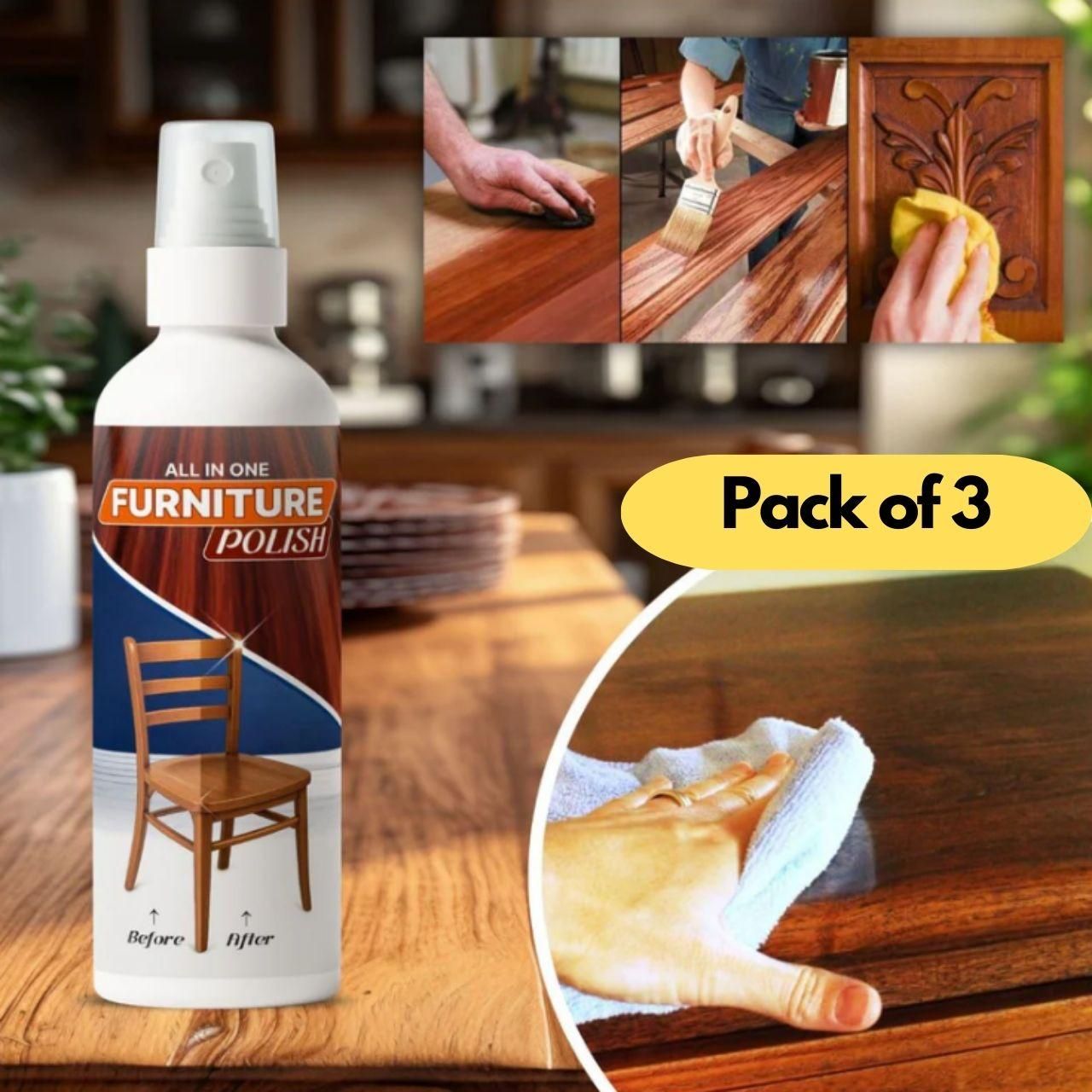 All-in-One Furniture Polish Spray 450 grm  Buy 1 get 2 free !