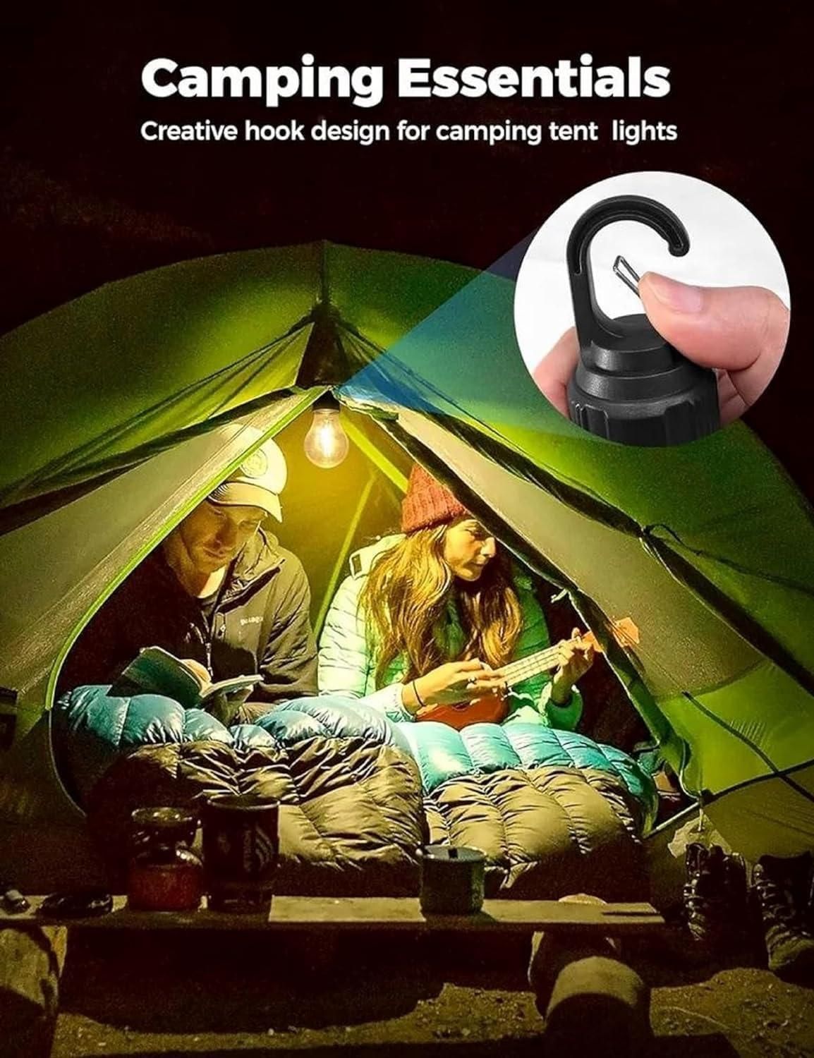 Multi-Mode Light for Camping, Decor, and Emergencies it is Unbreakable & Rechargeable:  Camping Bulb pack of 1