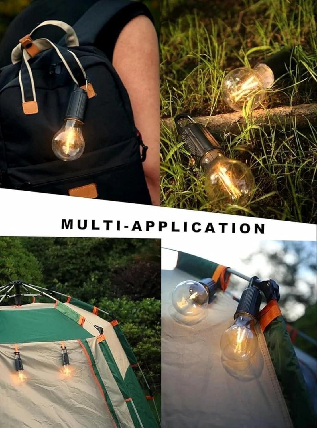 Multi-Mode Light for Camping, Decor, and Emergencies it is Unbreakable & Rechargeable:  Camping Bulb pack of 1